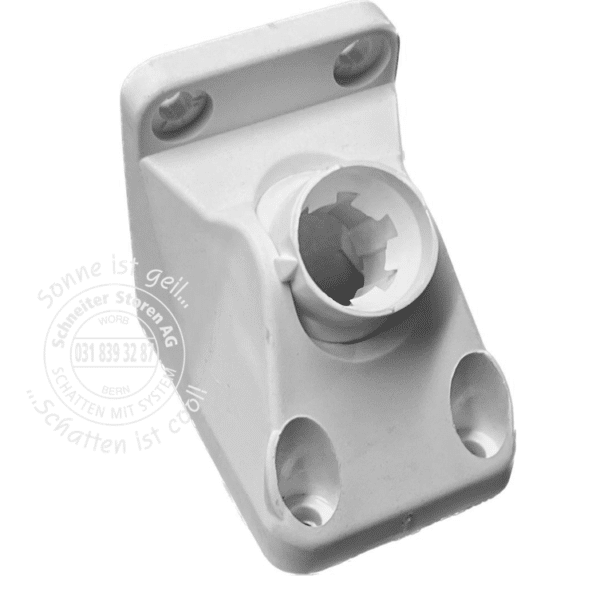 Kurbelplatte Eck Kunststoff 35 x 47 x 47mm Weiss oder Grau